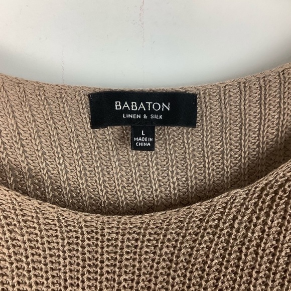 Babaton Linen/Silk Blend Sweater, size Large - Picture 7 of 12